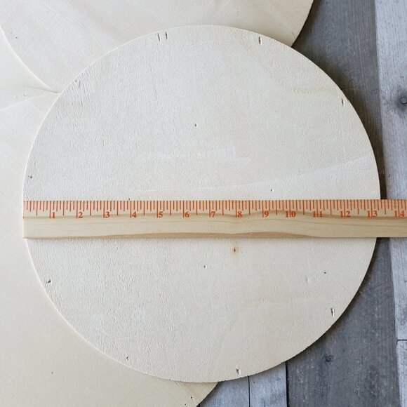 10 Wood Circles for Crafting - 13" - Picture 4 of 6